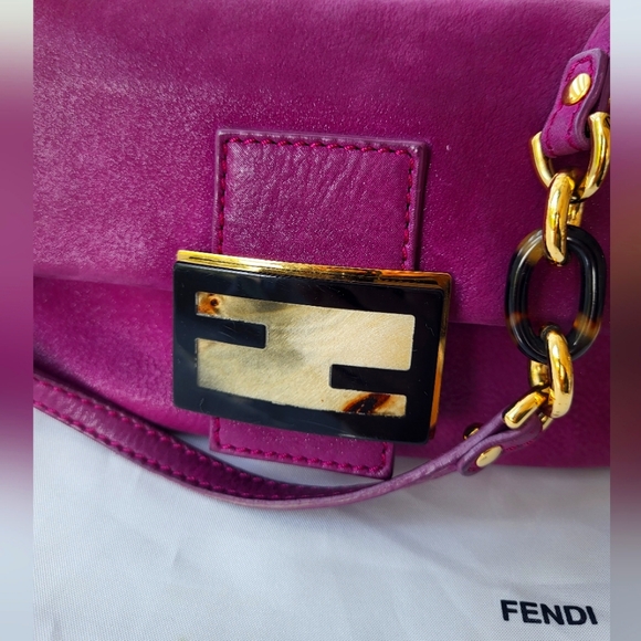 Fendi small shoulder handbag in purple,hobo bag - Picture 2 of 12
